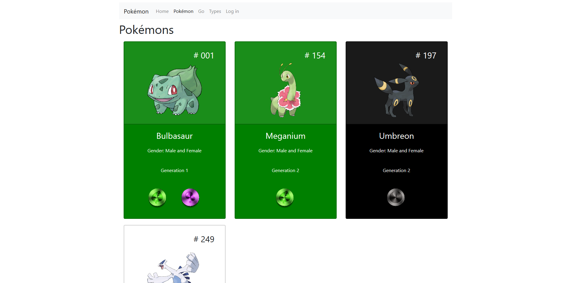 Pokemon Website